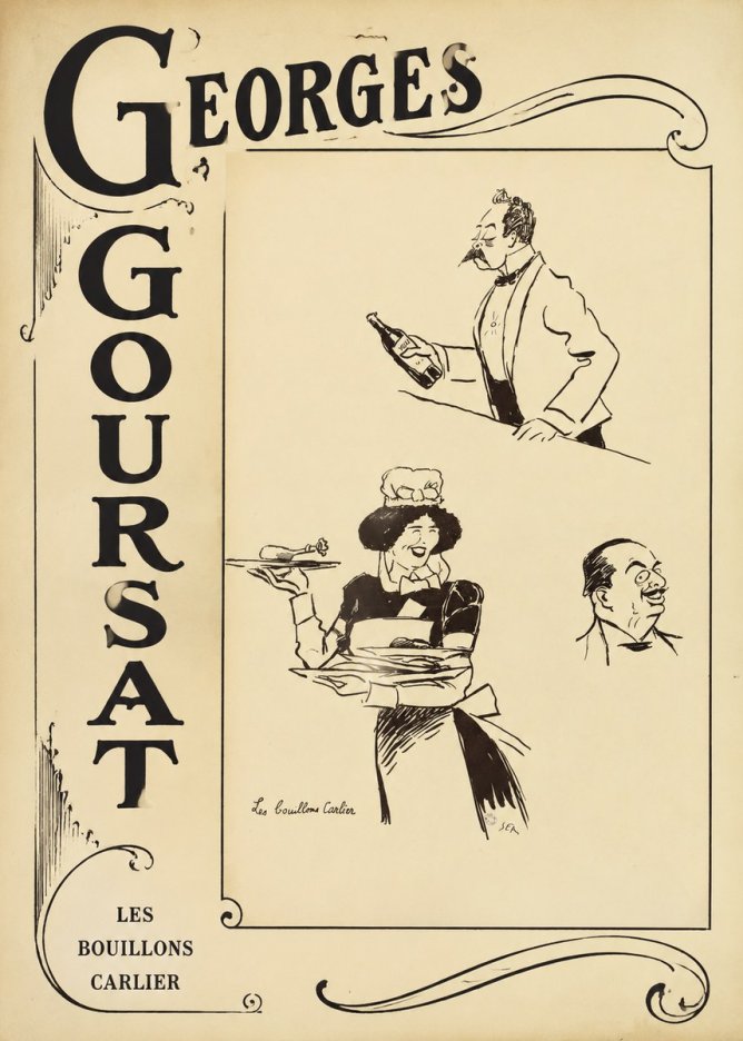 Georges Goursat Les Bouillons Carlier I No2 - Poszter