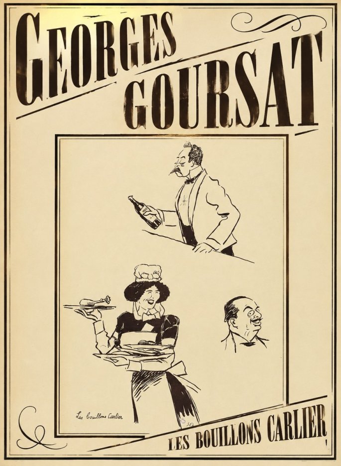 Georges Goursat Les Bouillons Carlier I No3 - Poszter