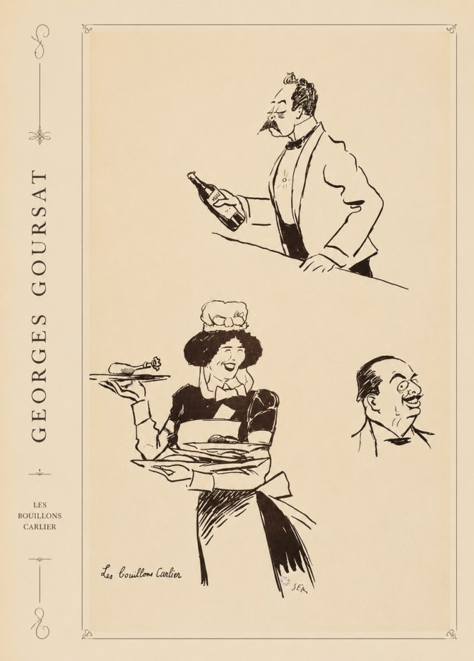 Georges Goursat Les Bouillons Carlier I No4 - Poszter