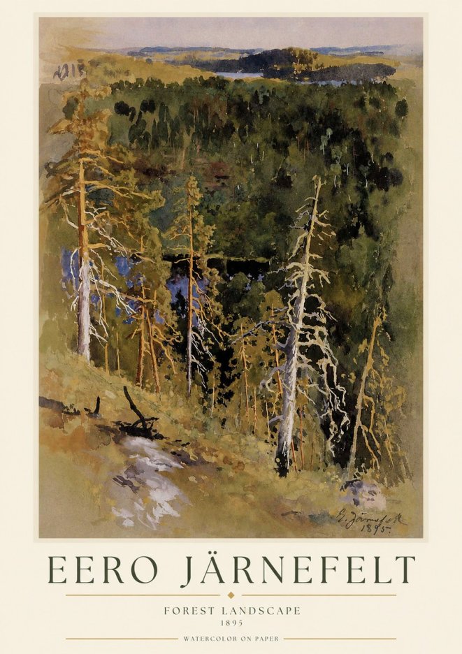 Eero Järnefelt Forest Landscape II No1 - Poszter