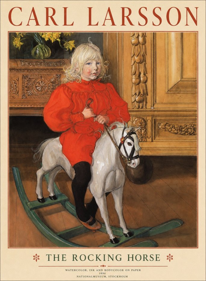 Carl Larsson The Rocking Horse No1 - Poszter