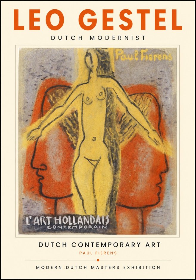 Leo Gestel L'art Hollandais Contemporain I No1 - Poszter