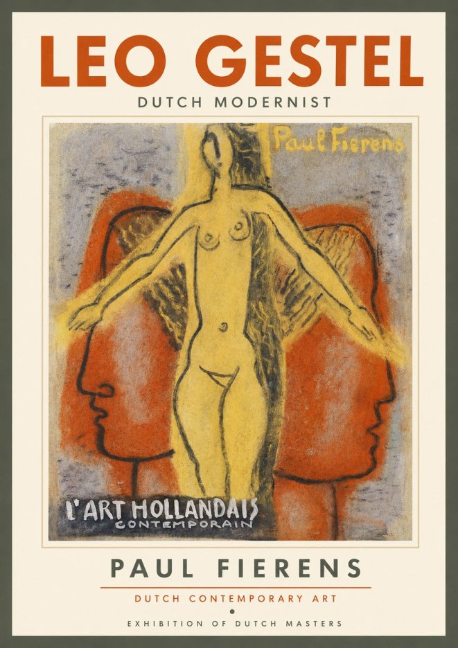 Leo Gestel L'art Hollandais Contemporain I No3 - Poszter