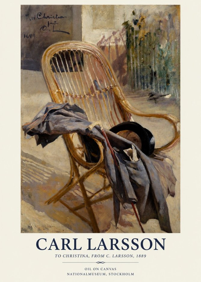 Carl Larsson To Christina, from C. Larsson, 1889 No1 - Poszter