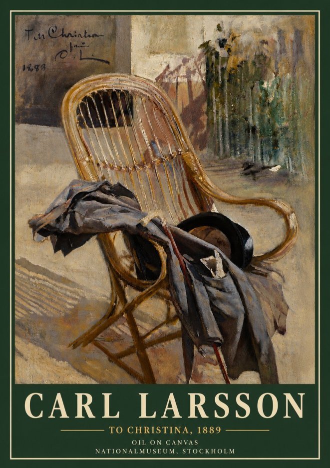 Carl Larsson To Christina, from C. Larsson, 1889 No5 - Poszter