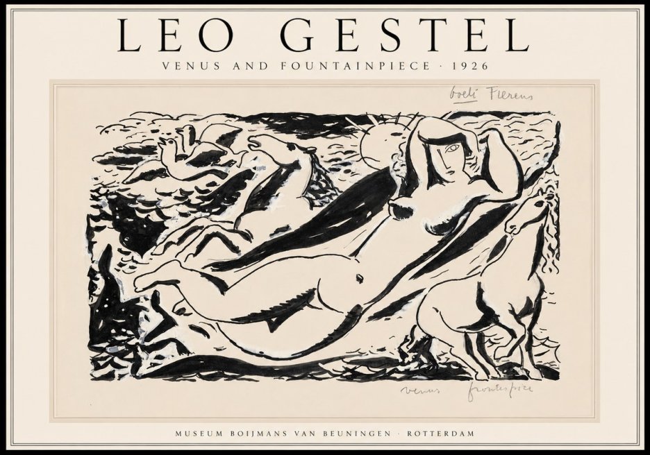Leo Gestel Venus and Fountainpiece No1 - Poszter