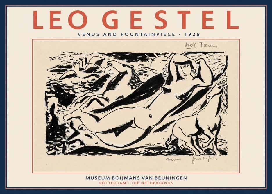 Leo Gestel Venus and Fountainpiece No2 - Poszter