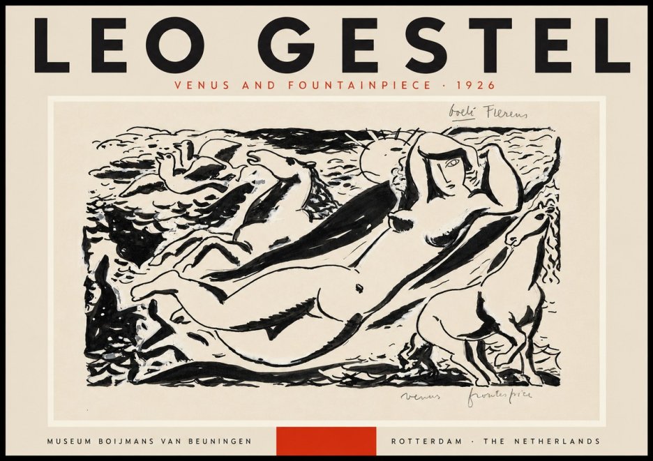 Leo Gestel Venus and Fountainpiece No3 - Poszter