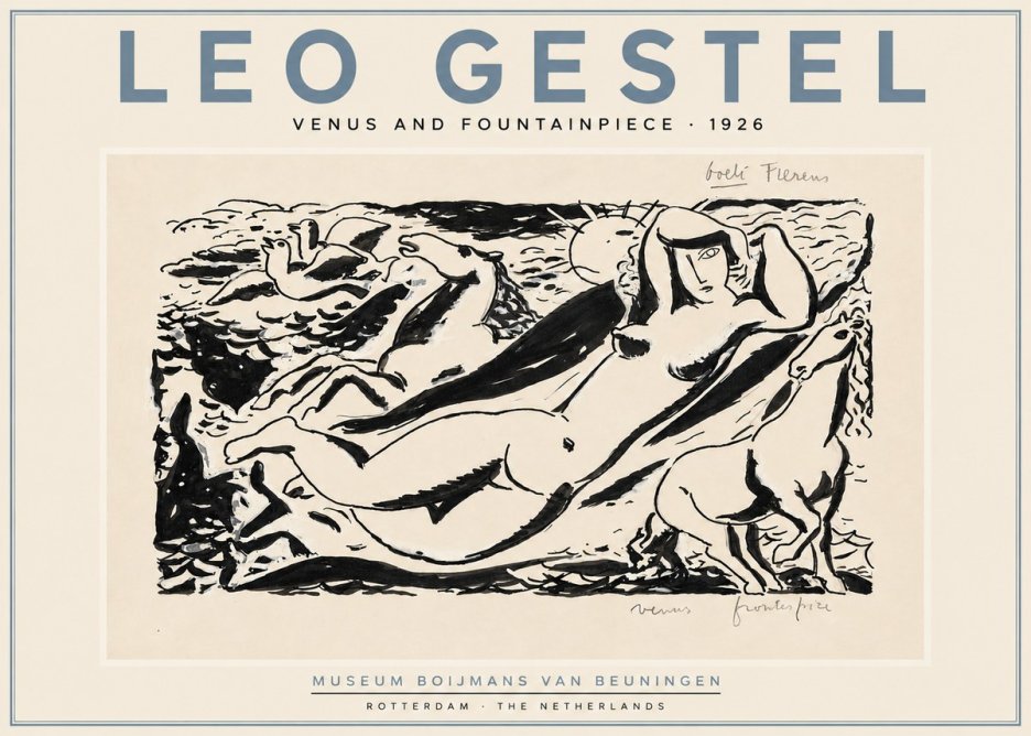 Leo Gestel Venus and Fountainpiece No5 - Poszter