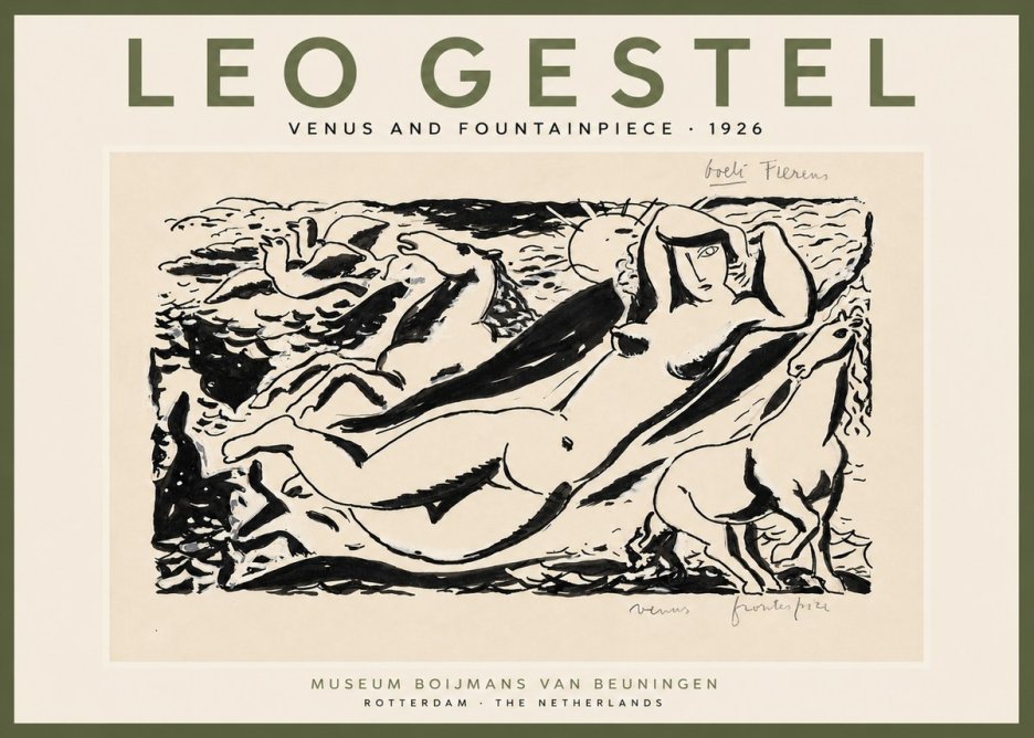 Leo Gestel Venus and Fountainpiece No6 - Poszter