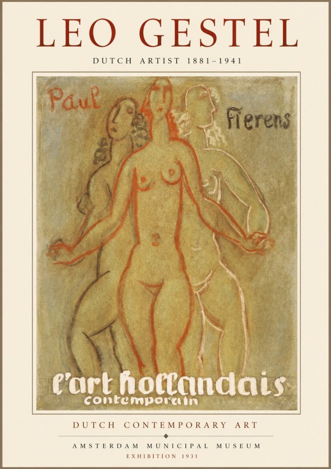 Leo Gestel L'art Hollandais Contemporain II No1 - Poszter