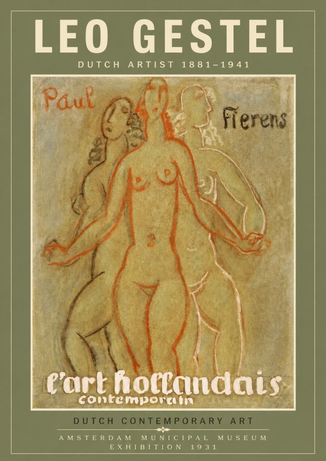 Leo Gestel L'art Hollandais Contemporain II No4 - Poszter