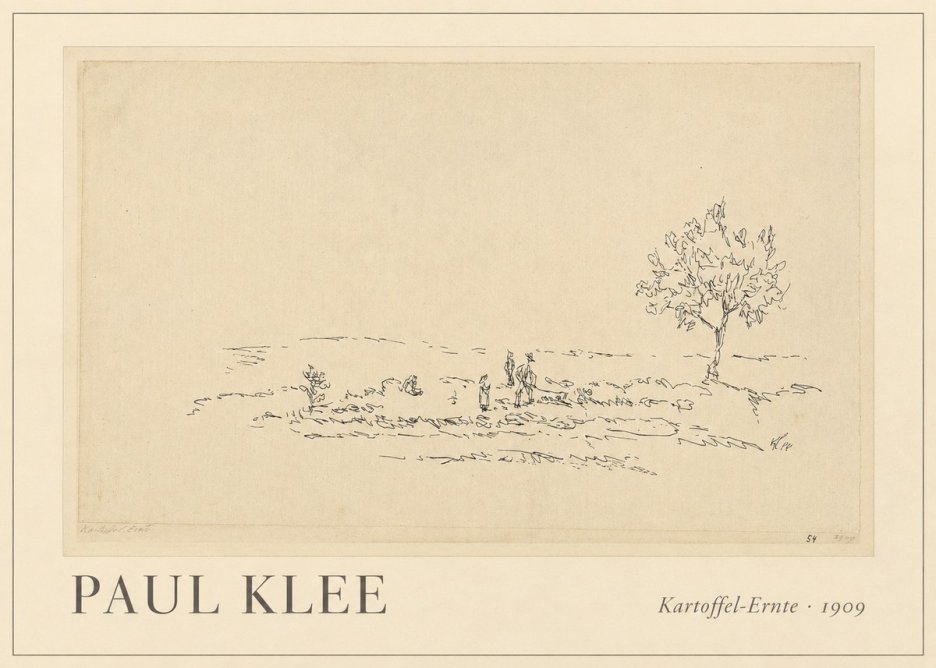 Paul Klee Kartoffel-ernte No1 - Poszter