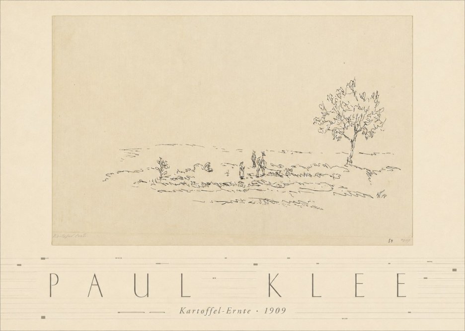 Paul Klee Kartoffel-ernte No3 - Poszter