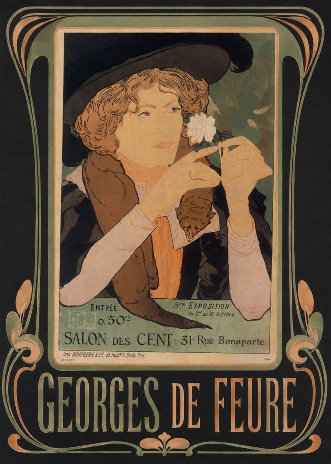 Georges de Feure Salon Des Cent No3 - Poszter