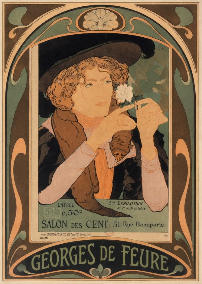 Georges de Feure Salon Des Cent No5 - Poszter