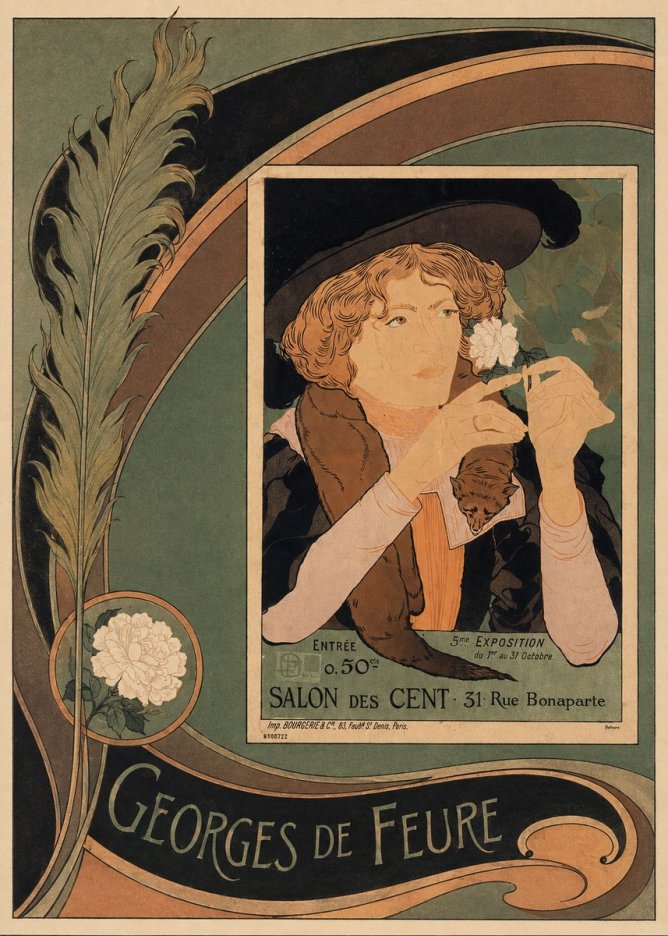 Georges de Feure Salon Des Cent No6 - Poszter