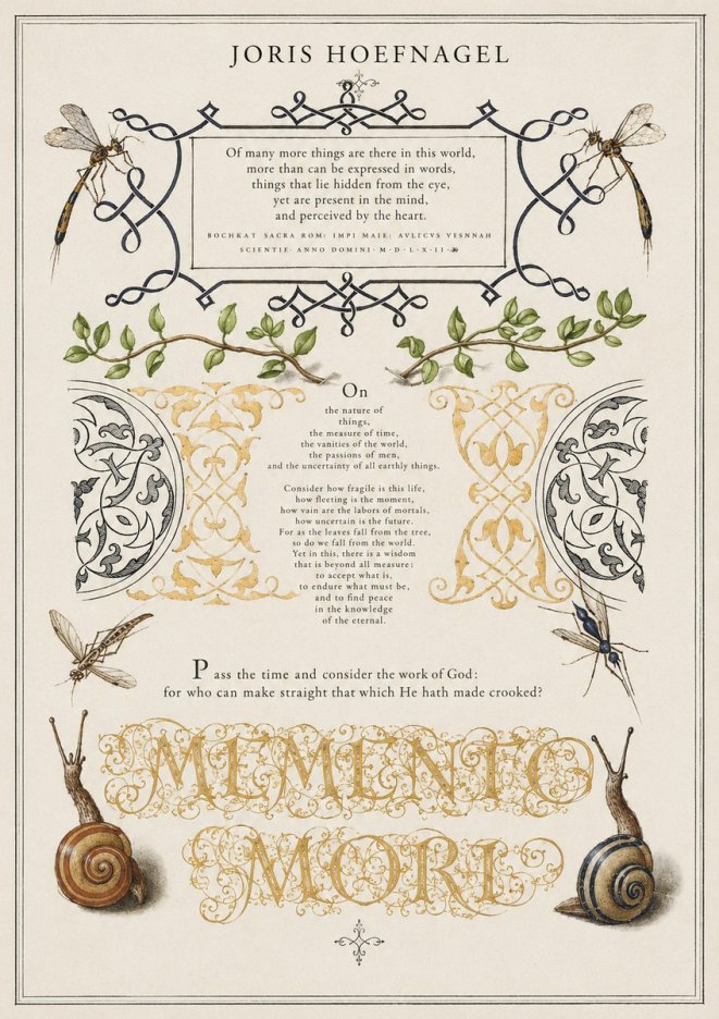 Joris Hoefnagel Memento Mori No1 - Poszter
