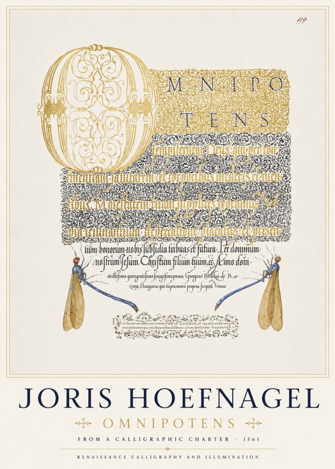 Joris Hoefnagel Omnipotens No1 - Poszter