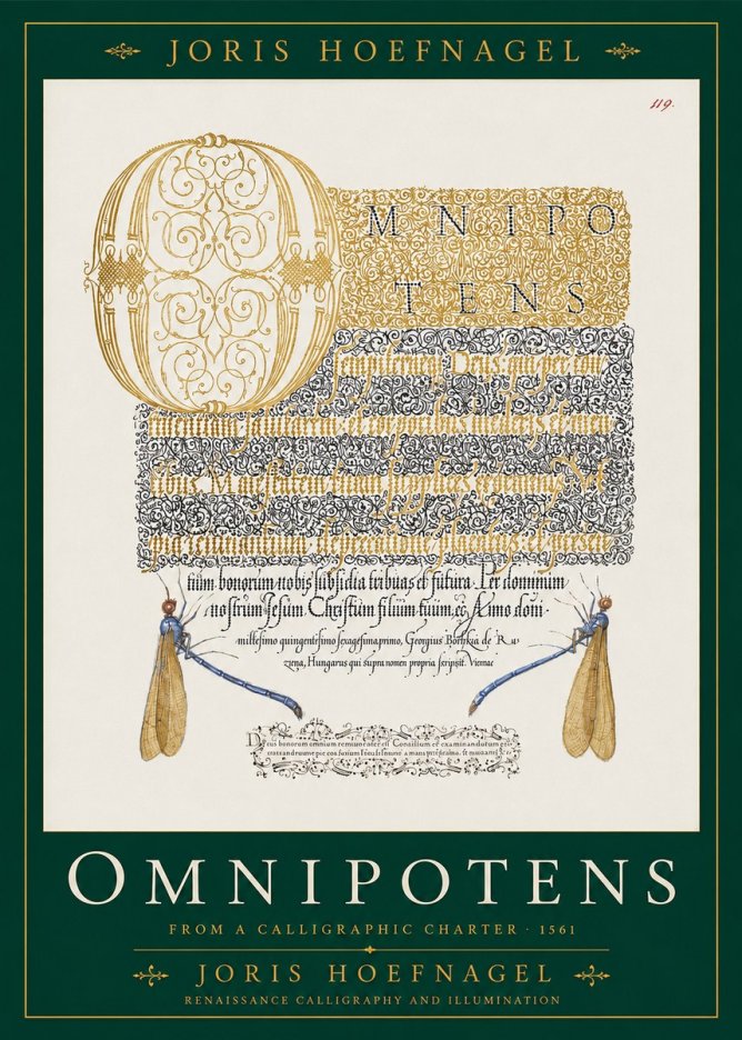 Joris Hoefnagel Omnipotens No2 - Poszter