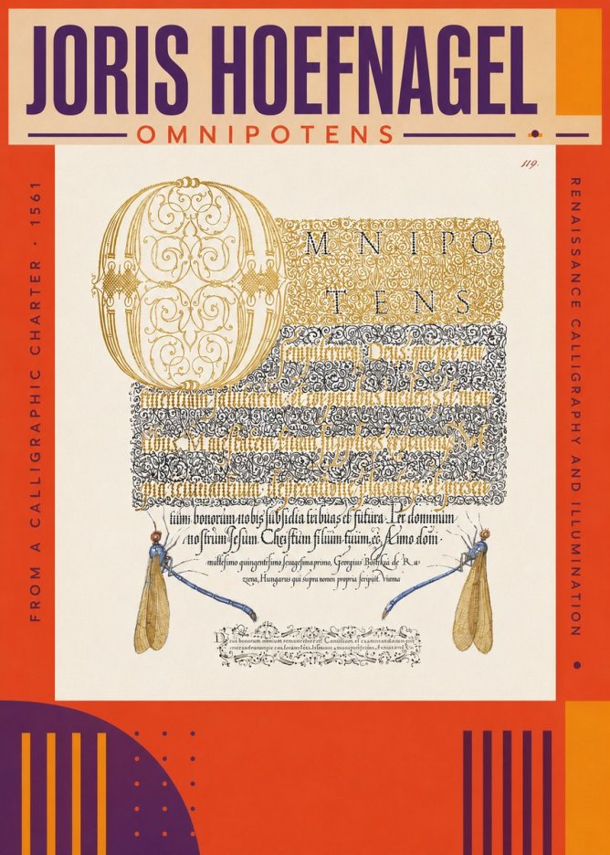 Joris Hoefnagel Omnipotens No3 - Poszter