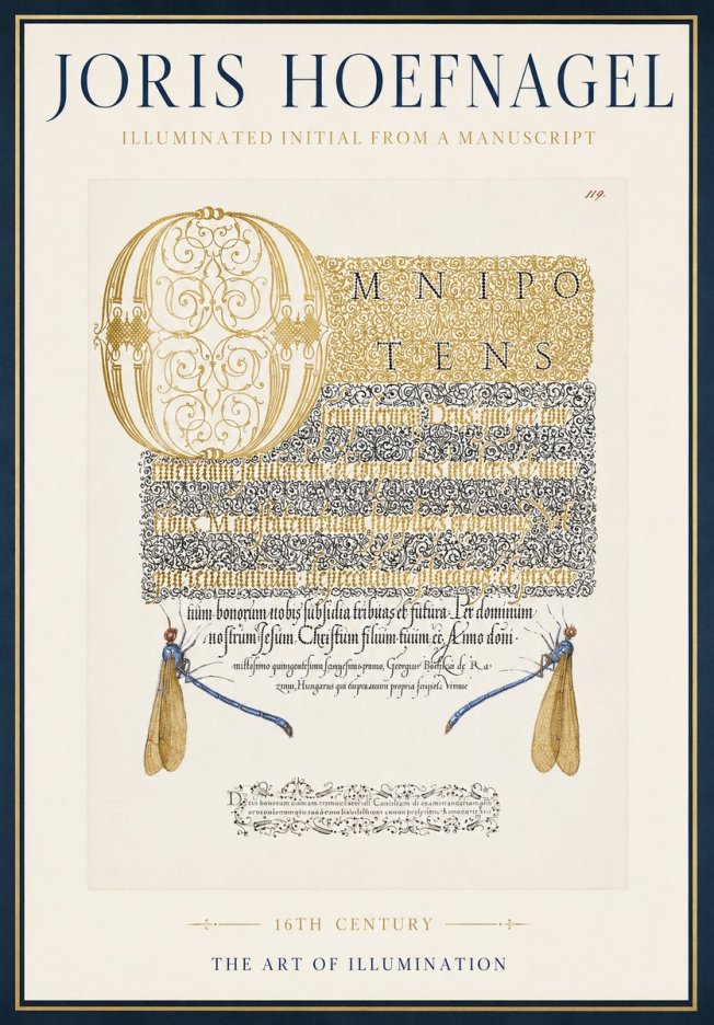 Joris Hoefnagel Omnipotens No4 - Poszter