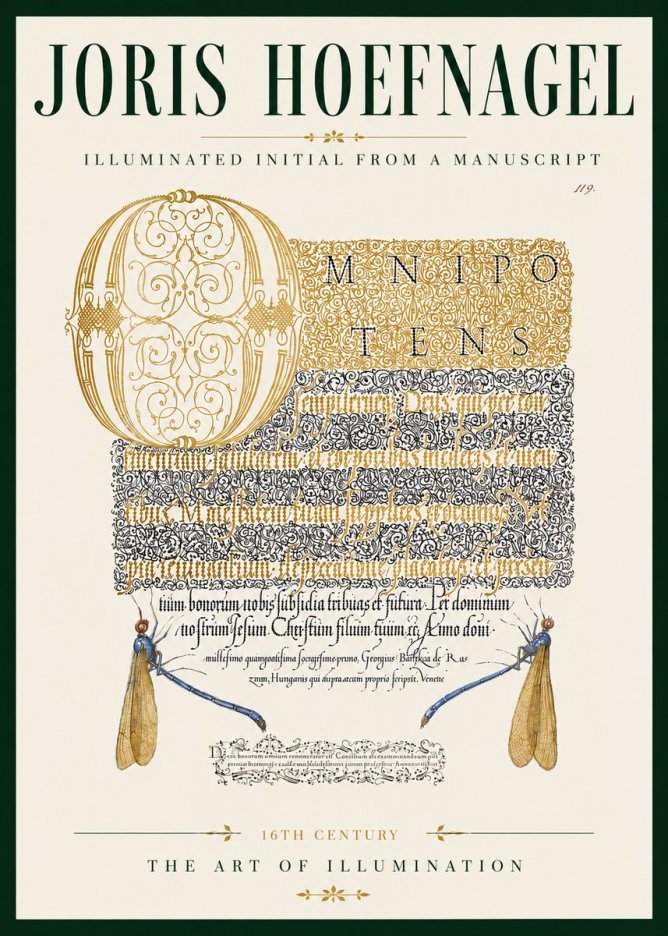 Joris Hoefnagel Omnipotens No6 - Poszter