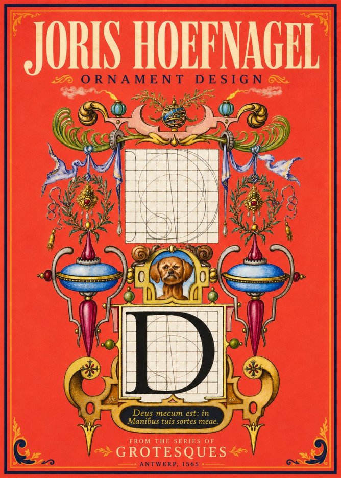 Joris Hoefnagel Illuminated Initial 'D' No6 - Poszter