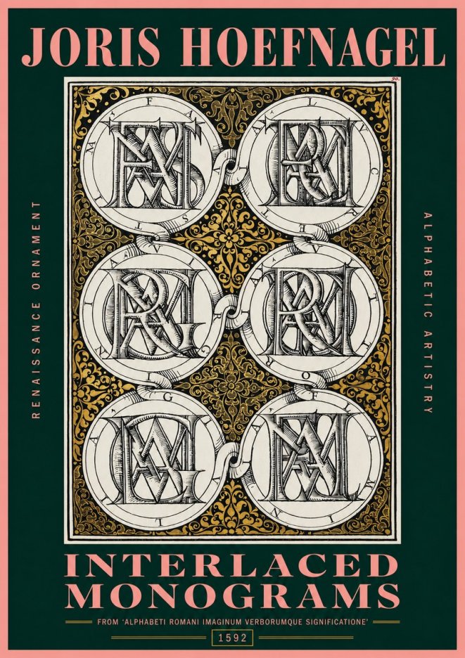 Joris Hoefnagel Interlaced Monograms No2 - Poszter
