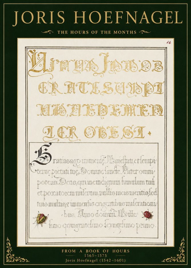 Joris Hoefnagel Gratias Tibi Agimus No2 - Poszter