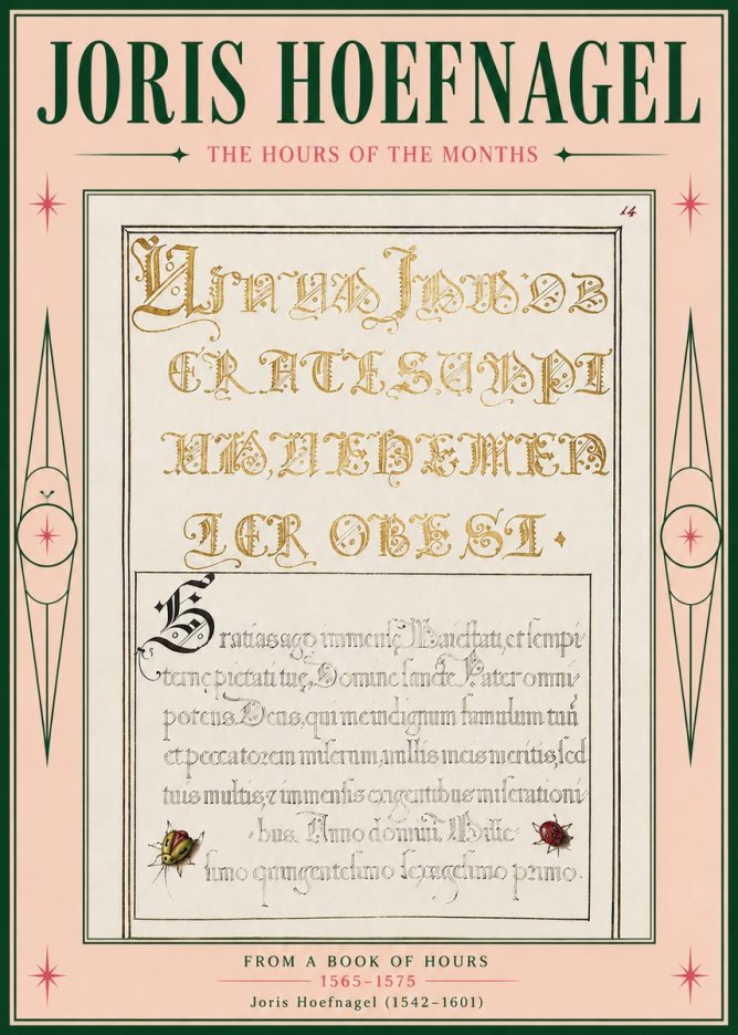 Joris Hoefnagel Gratias Tibi Agimus No5 - Poszter