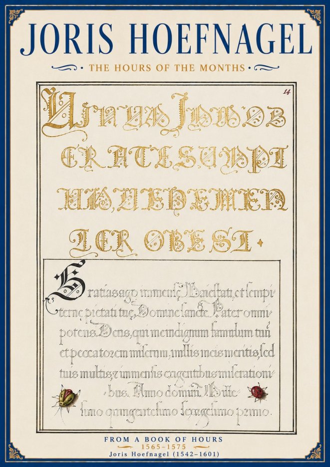 Joris Hoefnagel Gratias Tibi Agimus No6 - Poszter
