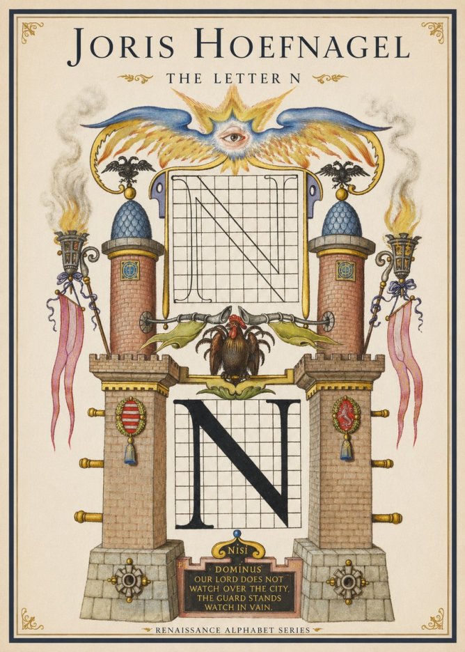 Joris Hoefnagel The Letter N No1 - Poszter