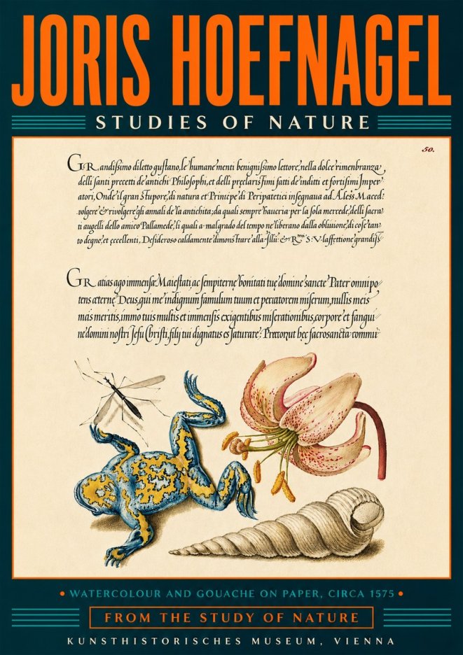 Joris Hoefnagel From the Study of Nature No5 - Poszter