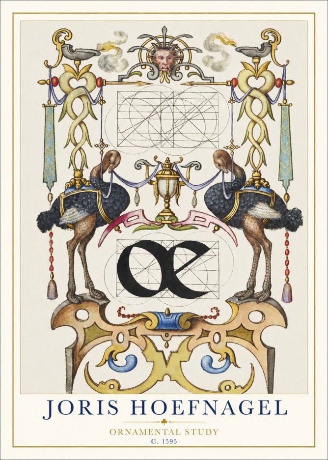 Joris Hoefnagel Ornamental Study I No1 - Poszter