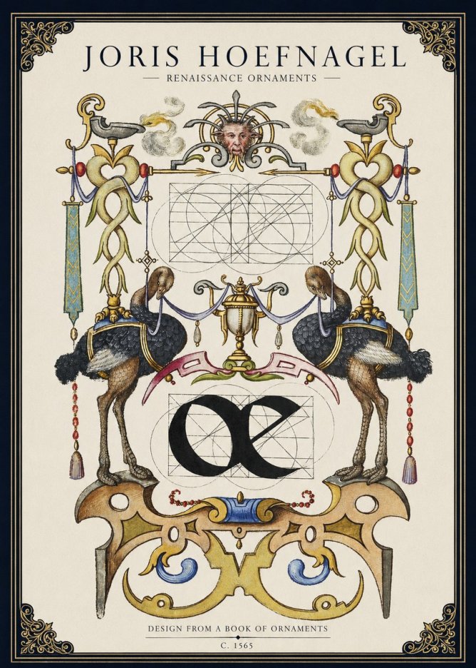 Joris Hoefnagel Ornamental Study I No3 - Poszter