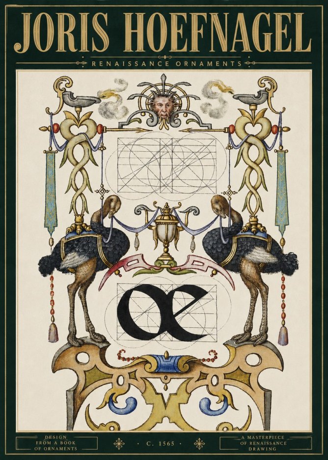 Joris Hoefnagel Ornamental Study I No5 - Poszter
