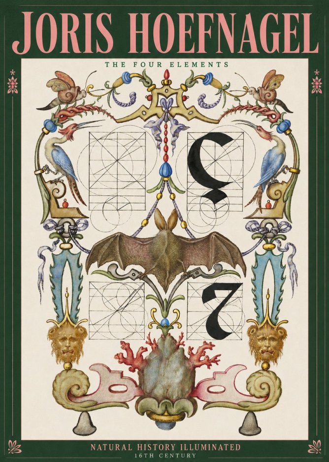 Joris Hoefnagel The Four Elements I No2 - Poszter