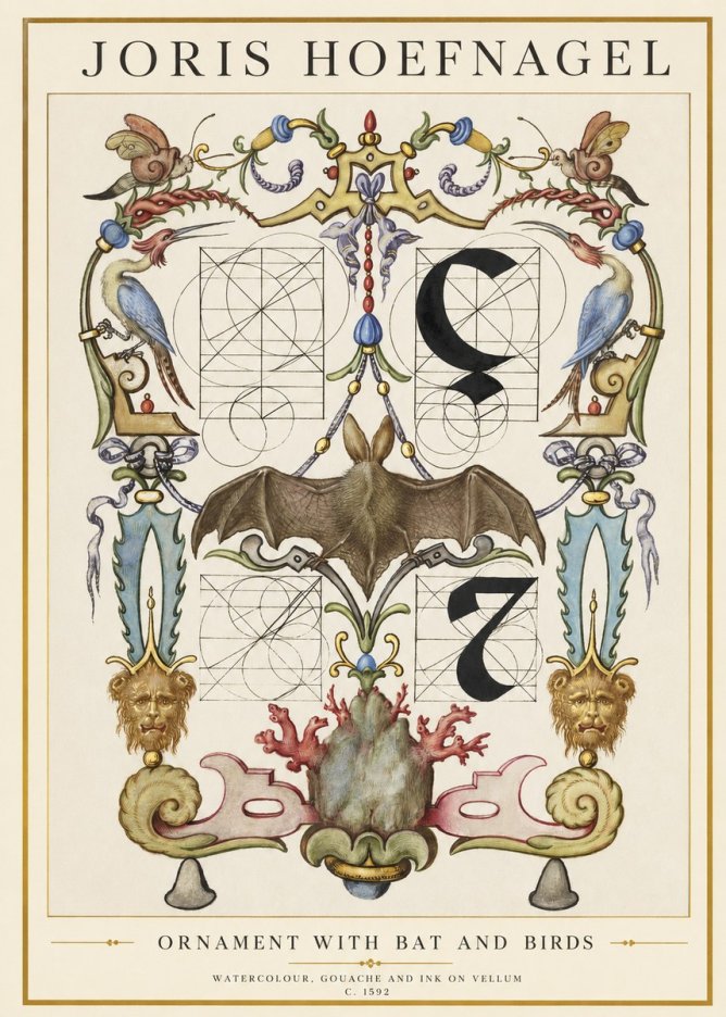 Joris Hoefnagel The Four Elements I No3 - Poszter