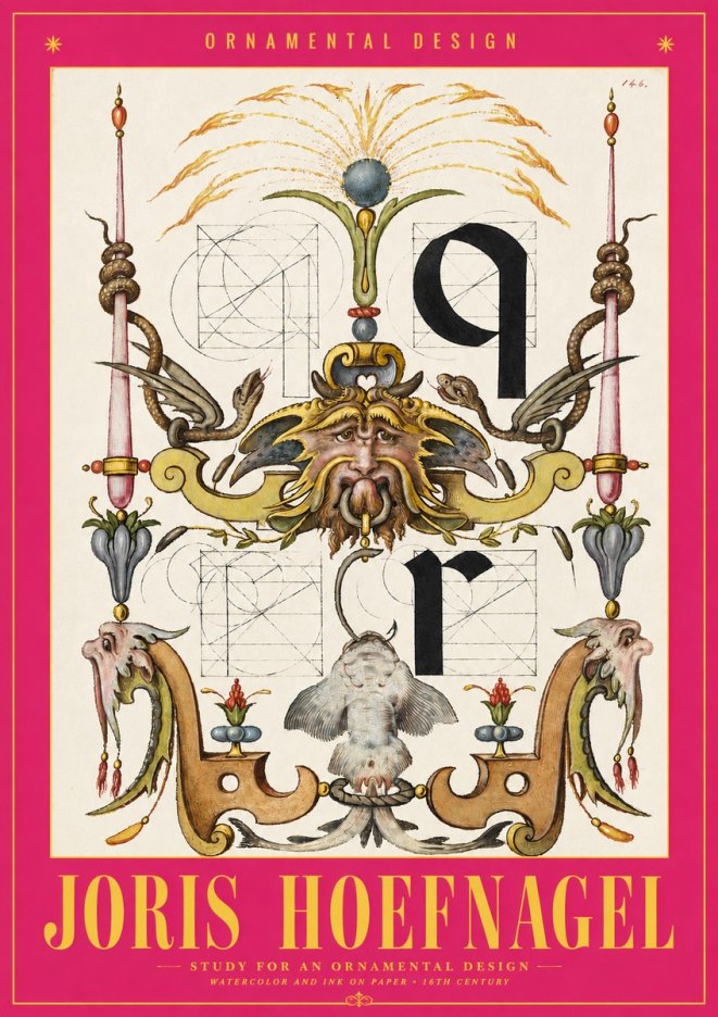 Joris Hoefnagel Ornamental Design I No2 - Poszter