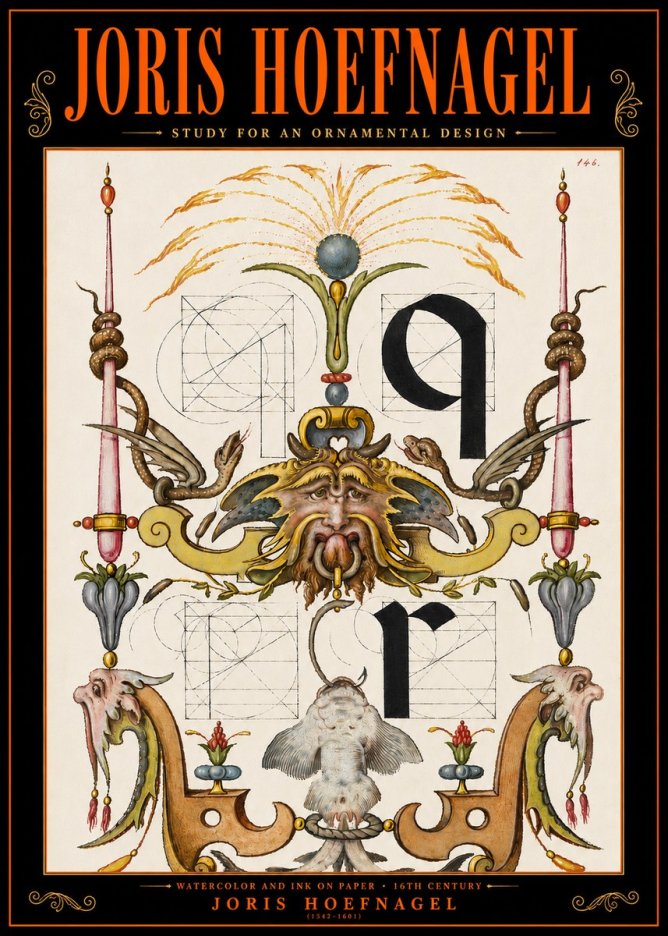 Joris Hoefnagel Ornamental Design I No5 - Poszter