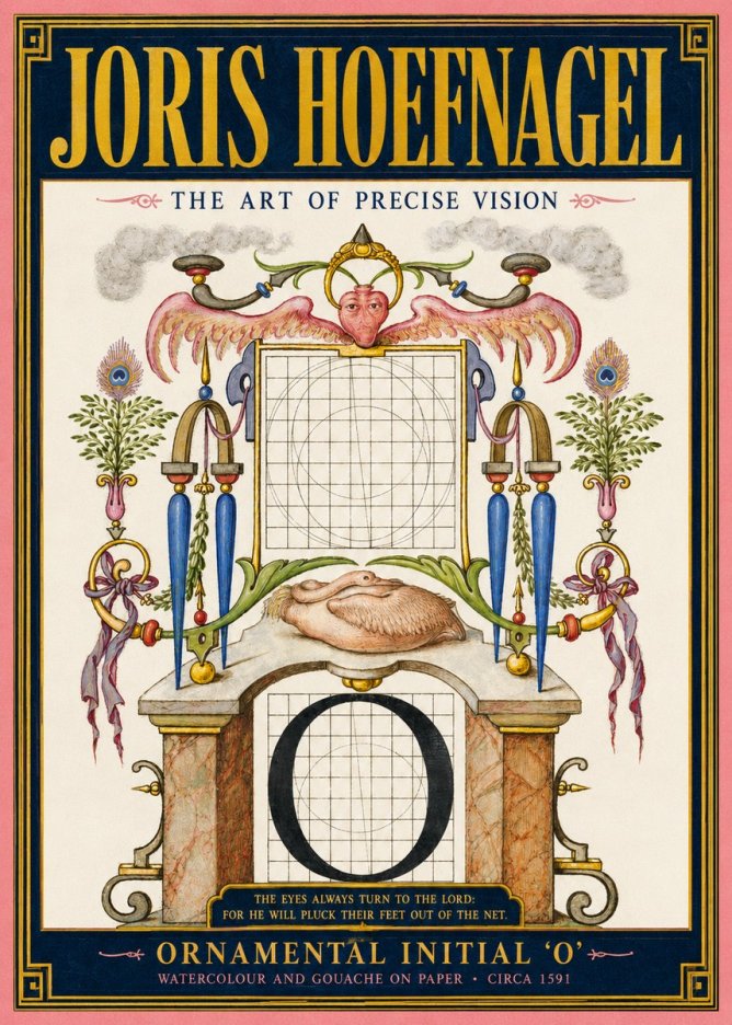 Joris Hoefnagel Ornamental Initial 'O' No2 - Poszter