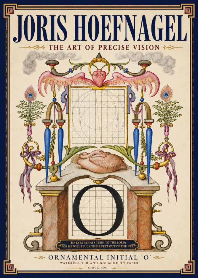 Joris Hoefnagel Ornamental Initial 'O' No4 - Poszter