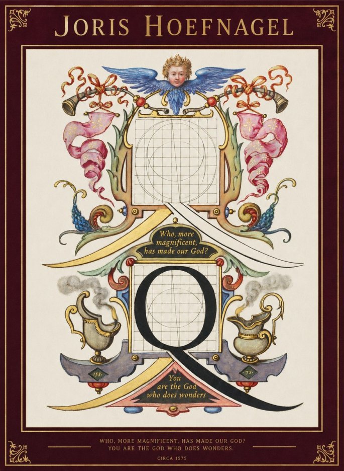 Joris Hoefnagel The Calligraphic Q No2 - Poszter
