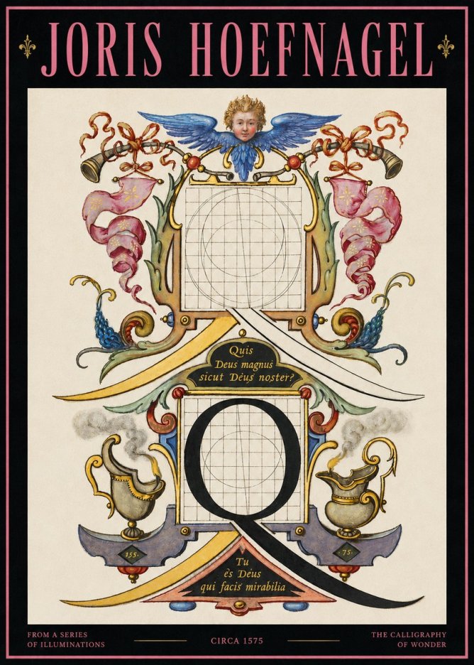 Joris Hoefnagel The Calligraphic Q No4 - Poszter