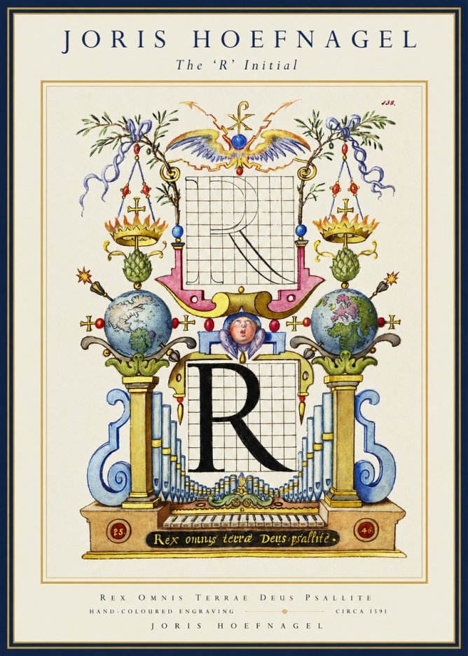 Joris Hoefnagel The 'R' Initial No1 - Poszter