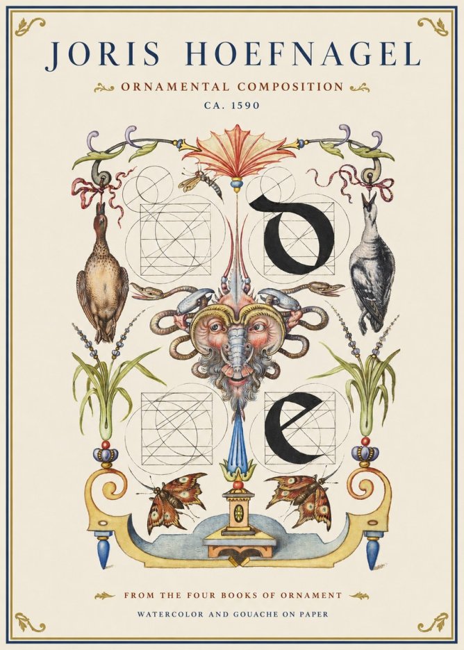 Joris Hoefnagel Ornamental Composition No1 - Poszter