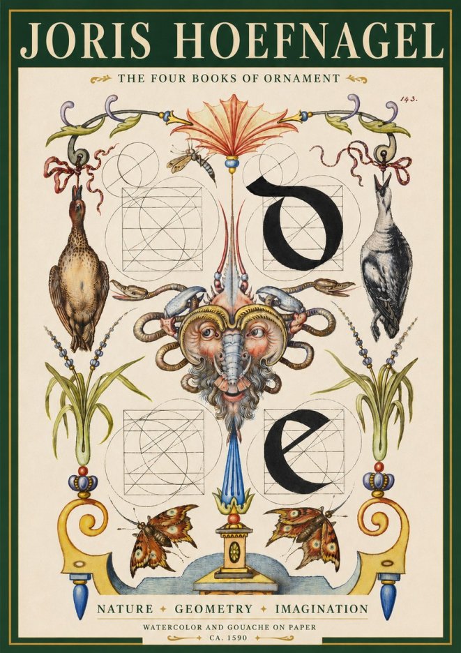 Joris Hoefnagel Ornamental Composition No3 - Poszter