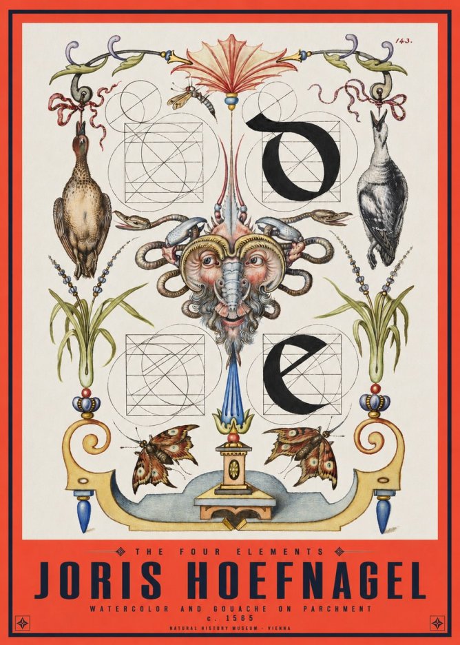 Joris Hoefnagel Ornamental Composition No6 - Poszter