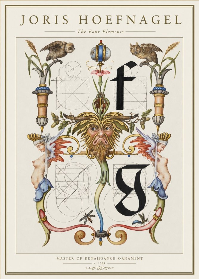 Joris Hoefnagel The Four Elements II No1 - Poszter